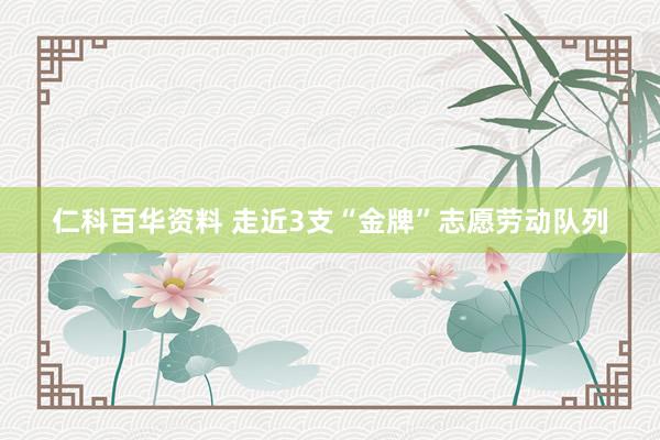 仁科百华资料 走近3支“金牌”志愿劳动队列