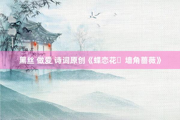 黑丝 做爱 诗词原创《蝶恋花・墙角蔷薇》